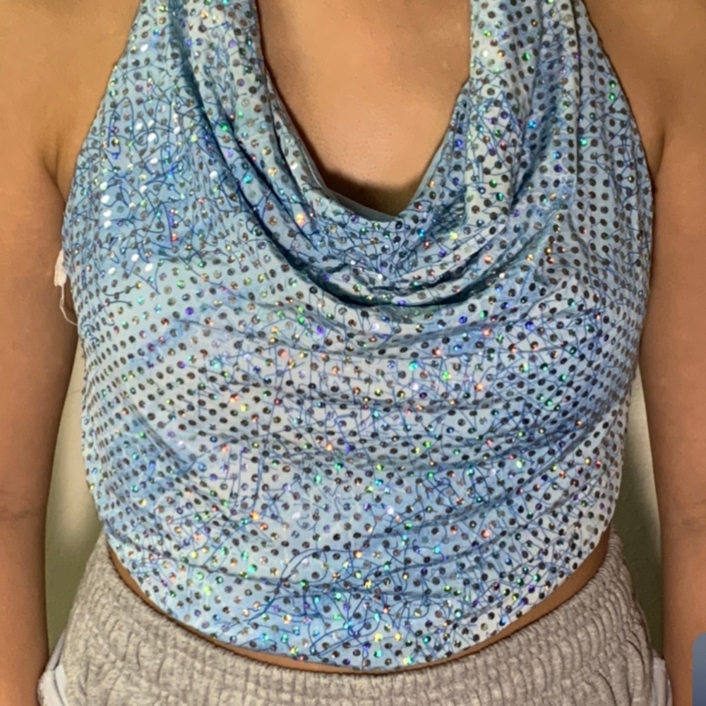 cute vintage top from papaya with sequins